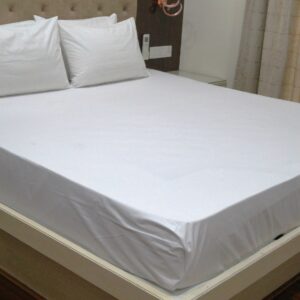 Vissage Pack Of 10 KING Hotel  White Bed Sheets Plain : 274CM * 274CM, 190TC