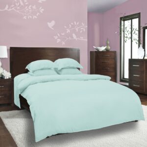 Vissage Plain Cotton Double Bed Sheet With 2 Pillow Covers
