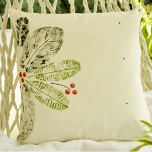 Vissage Spring Leaves Set Of 1 Cushion Cover : 40CM * 40CM