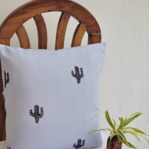 Vissage Cute Cactus Set Of 1 Cushion Cover : 40CM * 40CM