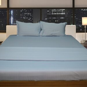 Vissage Plain Soft Cotton King Bed Sheet With 2 Pillow Covers