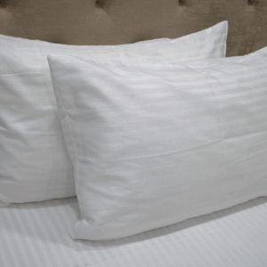 Vissage Pack Of 50 White Pillow Covers Stripes: 45CM * 69CM, 300TC
