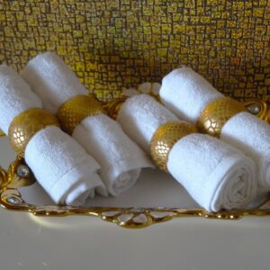 Vissage Pack Of Luxurious 20 White Face Towels For Hotel- 12IN*12IN, White