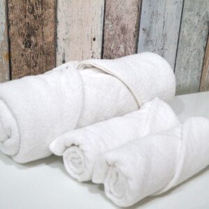 Vissage Pack Of 20 Hotel Bath Towels - 30IN*60IN, White, 600gms, Made From Fresh Cotton