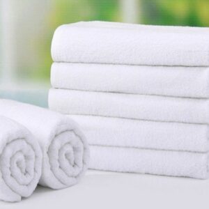 Vissage Pack Of 5 White Bath Towels : 75CM*150CM