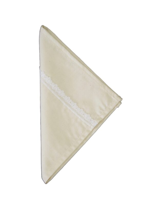Vissage Pack of 4 Handkerchiefs (Women) Cotton: Natural Greige, 12IN *12IN - Image 2