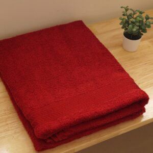 Vissage Cotton Absorbent Bath Towel 470GMS, Pack of 1, 30IN * 60IN