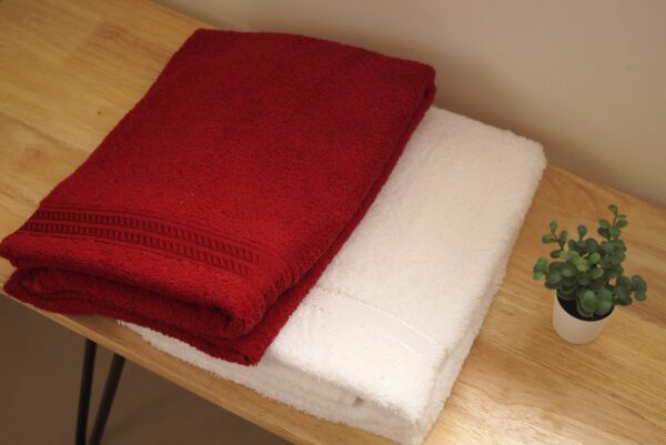 Vissage Cotton Absorbent Bath Towel 470GMS, Pack of 2