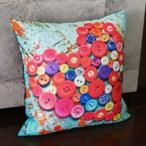 Buy 1 & Get 1 !! Vissage Heart Filled 3D Cushion Covers: 16IN * 16IN