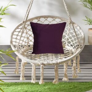 Vissage Premium Plain Soft Velvet Cushion Covers, Pack of 2, 16IN * 16IN, Wine