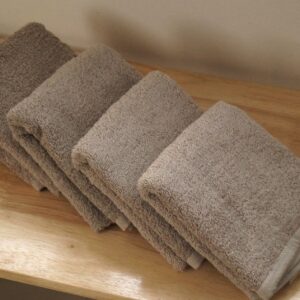 Vissage Absorbent Cotton Hand Towels, Pack of 4, 40CM*60CM, Brown