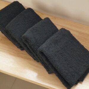Vissage Absorbent Cotton Hand Towels, Pack of 4, 40CM*60CM, Dark Grey