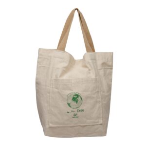 Vissage "Earth" Block Print Canvas Reusable Cloth Bag