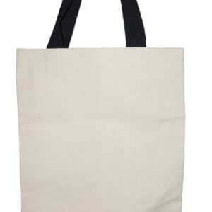 Vissage Cotton Canvas Reusable Carry Bag with Black Handle