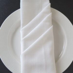 Vissage White Slub Table Napkins : Set of 4