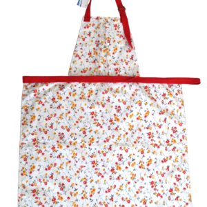 Vissage Red Floral Apron : 100% Cotton