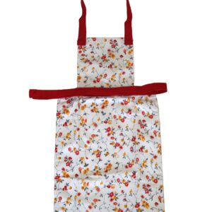 Vissage Red Floral Kids Apron : 100% Cotton