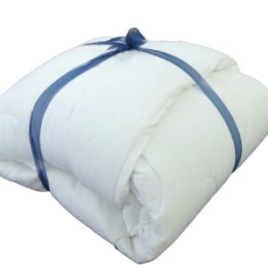 Vissage Cotton Comforter Single with Microfibre Filling : 300 GSM, White