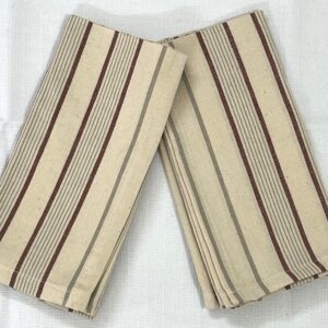 Vissage Striped Kitchen Towels/Dish Towels, Cotton, Pack of 2
